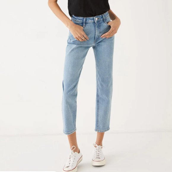 Frank & Oak Cyndi High Rise Straight Jean - Picture 2 of 12